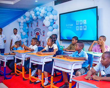 Students competing